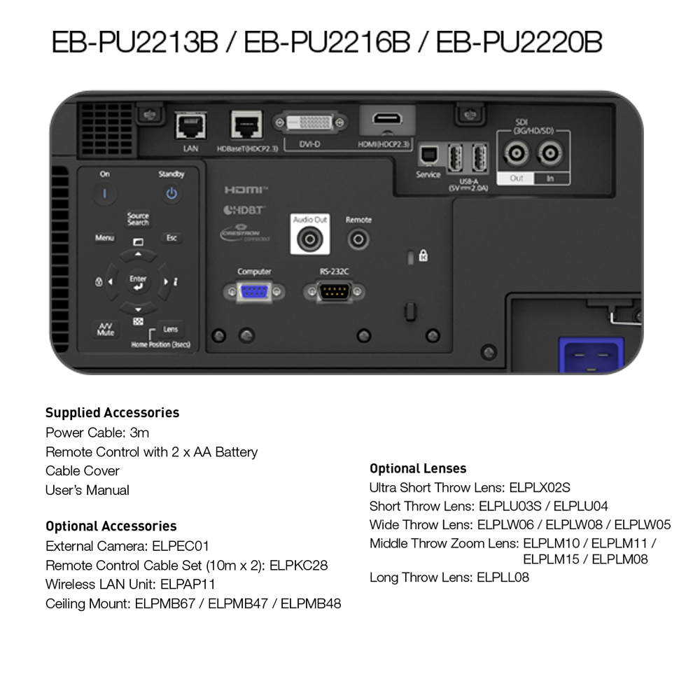 Epson EB-PU2220B รูปที่ 3